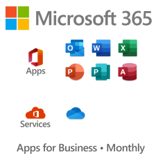 Microsoft 365 Apps for Business  -  Only includes Apps