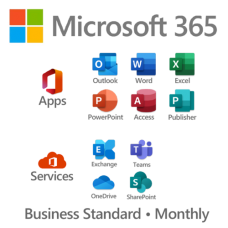 Microsoft 365 Business Standard with 50GB Mailbox + Office
